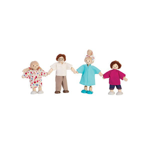 PlanToys Doll Family - Light Skin Tone, Brown Hair