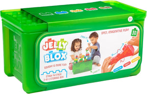Jelly Blox Stash N Stack 2-in-1 storage case, 30 blocks