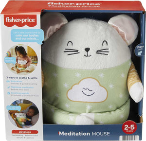 Fisher-Price Meditation Mouse packaging showing the 2 to 5 years age grade