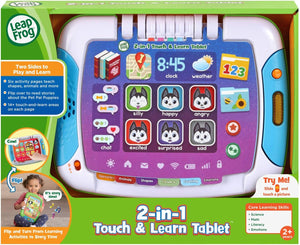 LeapFrog 2-in-1 Touch & Learn Tablet retail pack, 2+ years