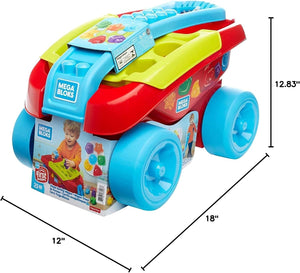 MEGA BLOKS Shape Sorting Wagon shown at scale