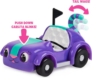 Carlita vehicle showing the wagging tail and blinking eyes features