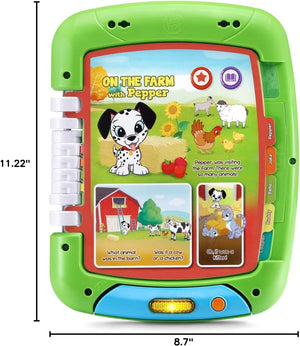 LeapFrog Touch & Learn Tablet size, 11.22 by 8.7 inches