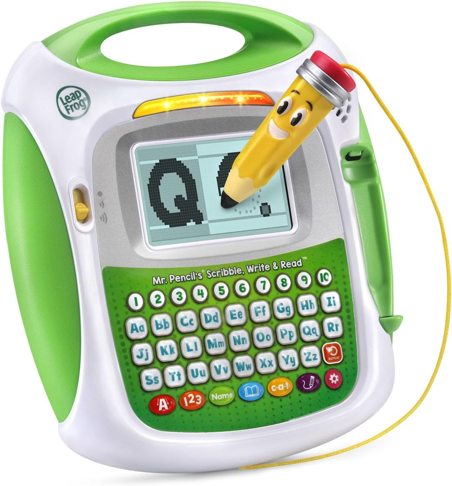LeapFrog Mr. Pencil's Scribble, Write & Read, tracing a letter Q