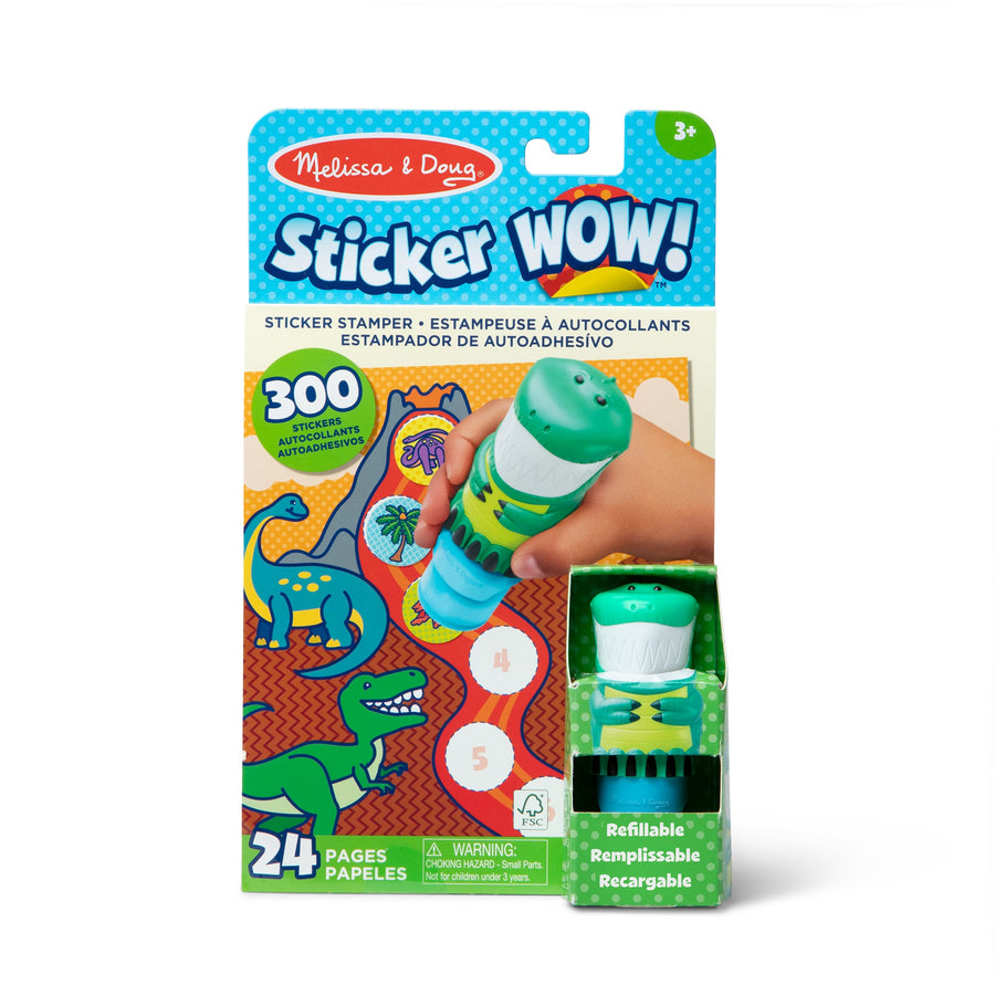 Melissa & Doug Sticker WOW! Activity Pad & Sticker Stamper - Dinosaur