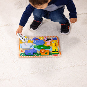Melissa & Doug Safari Chunky Puzzle - 8 Pieces