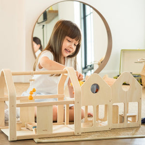 PlanToys Slide N Go Dollhouse - lifestyle