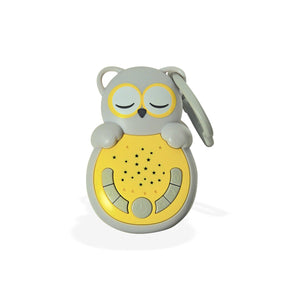 Cloud b Sweet Dreamz On the Go Owl grey and yellow sound soother