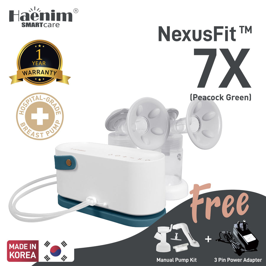 Haenim NexusFit 7X Handy Electric Breast Pump (Peacock Green)