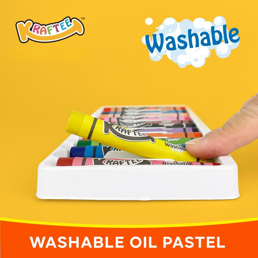 Kraftee Washable Oil Pastel 12ct