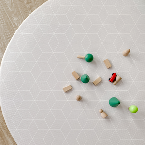GingerBubs Round Mat Rimba Mint Green
