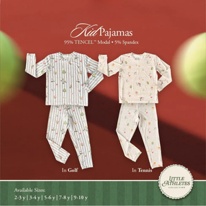 Koobicles Tencel Little Athletes In Tennis Kid Pajamas