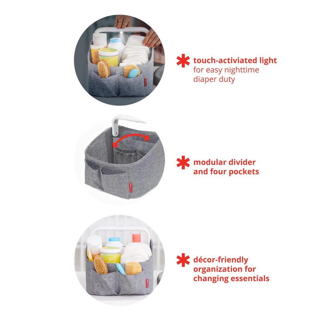 Skip Hop Light-Up Diaper Caddy Oat