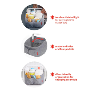 Skip Hop Light-Up Diaper Caddy Oat