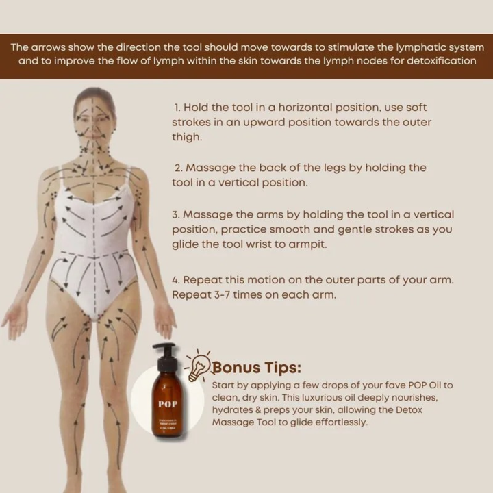 Pop Neutral Detox Massage Tool (Natural Wood)