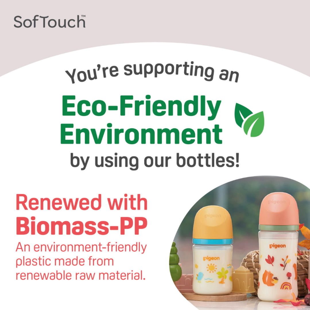 Pigeon Softouch Pp Bottle 240ml Twin Pack