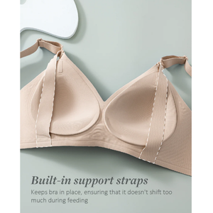 Bmama Maternity V-Neck Seamless Support Nursing Bra