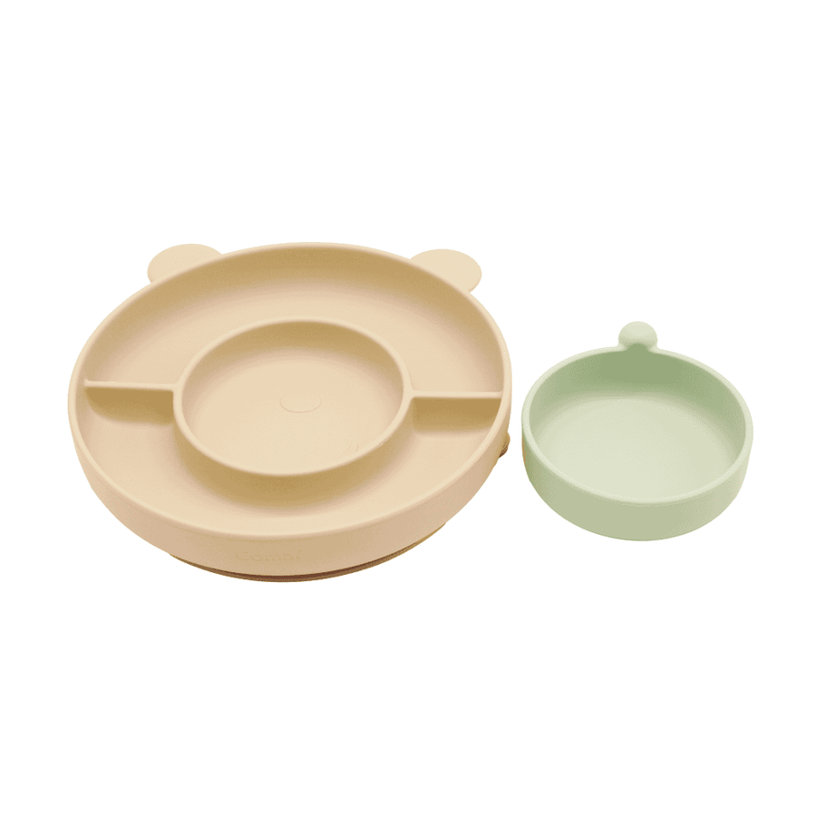 Combi Silicone Bear Suction Plate with mini bowl
