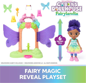 Fairy Magic Reveal Playset shown with all the outfit pieces