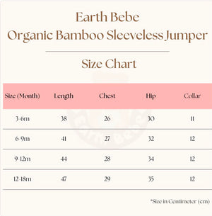 Earth Bebe Organic Bamboo Sleeveless Jumper