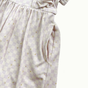 Close detail of the Hamako Stary Gingham print