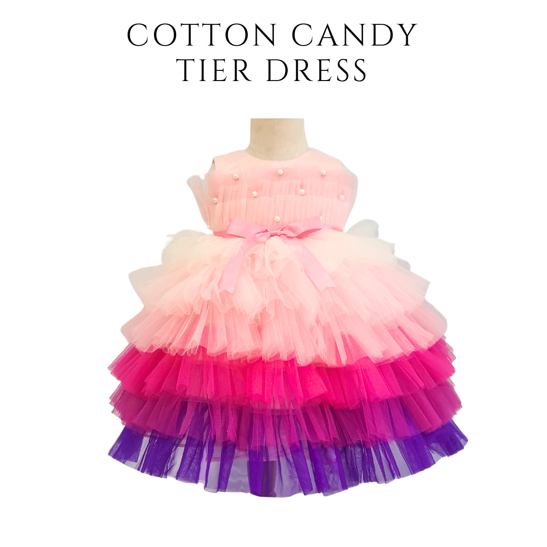 Tutus & Ties Cotton Candy Tier Dress (1-8y)