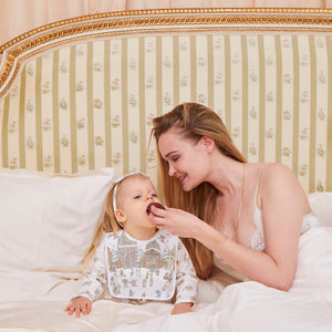 Atelier Satin Bib - Winter Wonderland lifestyle image