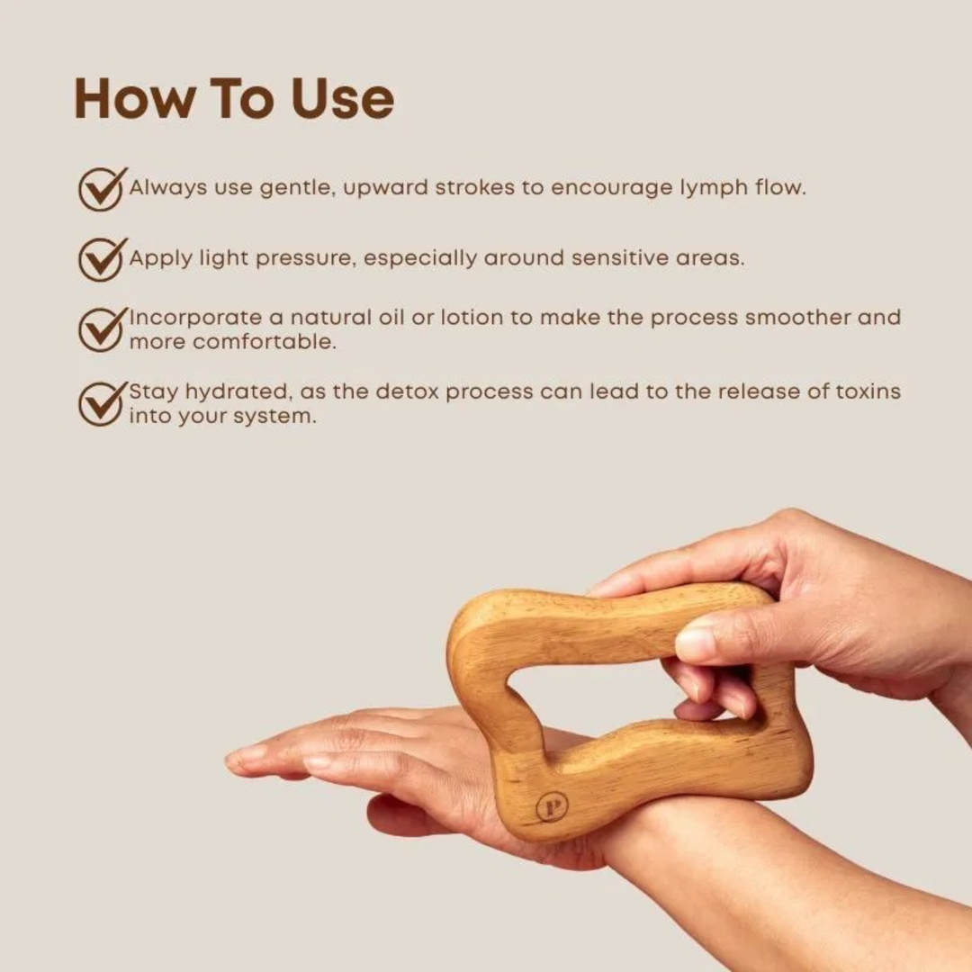 Pop Neutral Detox Massage Tool (Natural Wood)