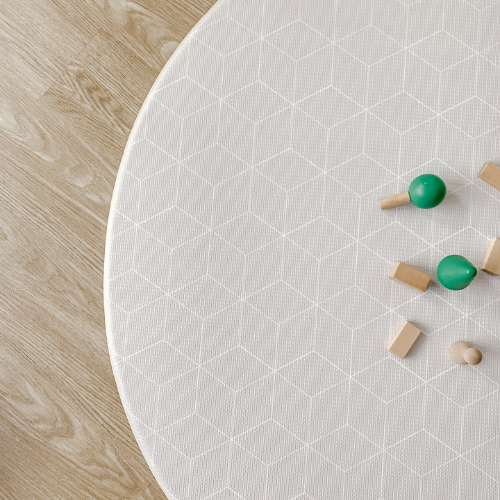 GingerBubs Round Mat Rimba Mint Green