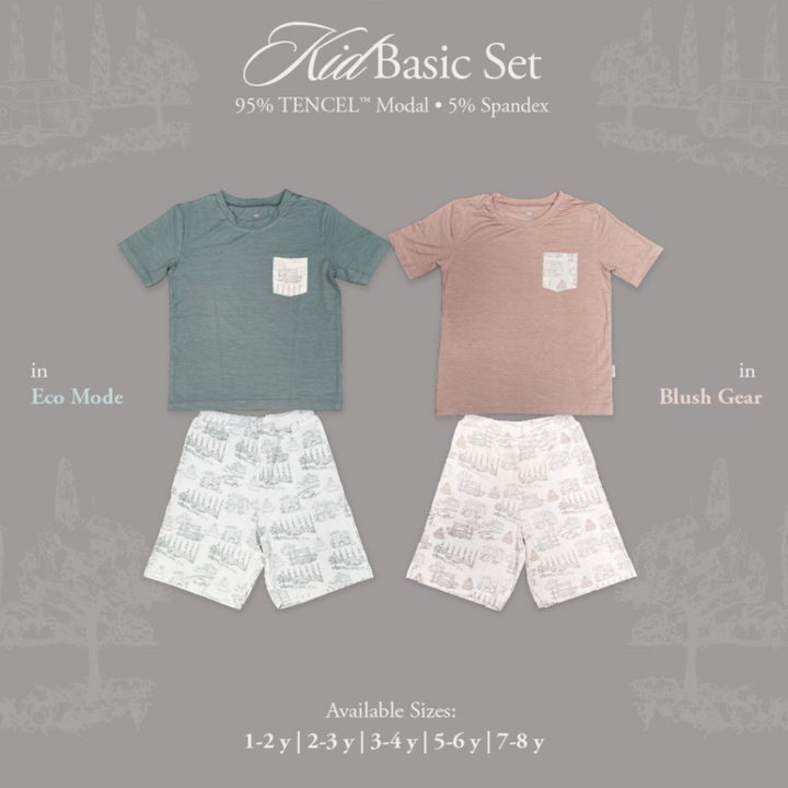 Koobicles Kid Basic Set TENCEL™ "Road Trip" in Eco Mode