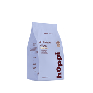 Hoppi 99% Water Wipes (20 Sheets/Pack) Bundle Pack of 5