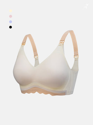 Bmama Ultra Cooling Nursing Bra in Champagne, product view with the range colour options