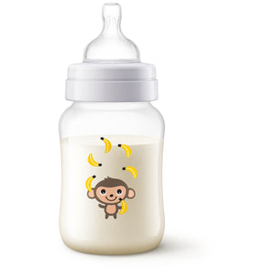 Philips Avent Anti-colic bottle 260ml, Monkey design
