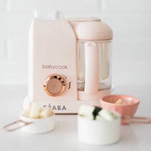 Beaba Babycook Solo Baby Food Processor - Rose Gold - lifestyle