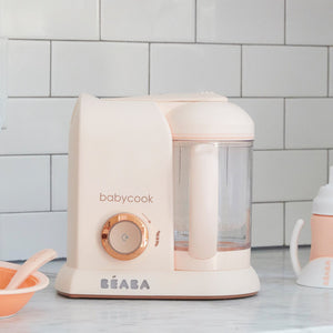 Beaba Babycook Solo Baby Food Processor - Rose Gold - lifestyle