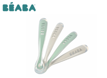 Beaba 1st Stage Silicone Spoons 4m+ 4 Pack