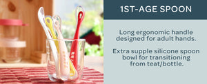 Beaba Set of 4 2nd Age Soft Silicone Spoons