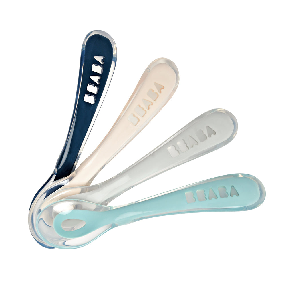 Beaba Set of 4 2nd Age Soft Silicone Spoons