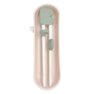 Beaba 3 in 1 Learning Chopsticks - Green Blue