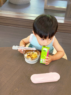 Beaba 3 in 1 Learning Chopsticks - Green Blue