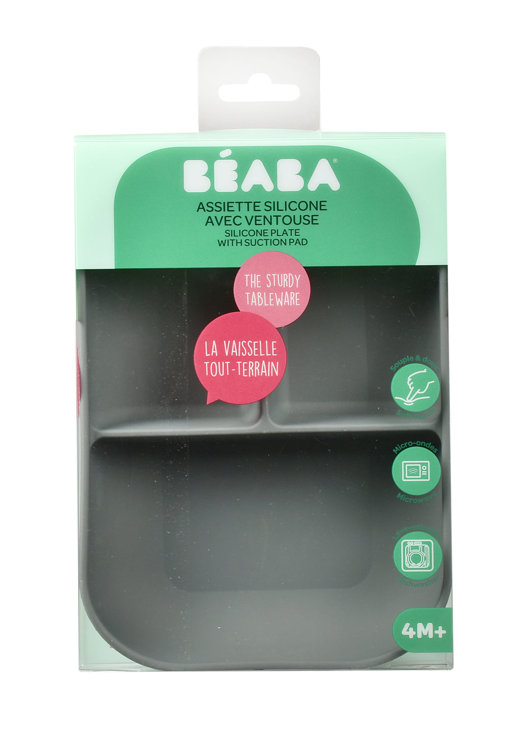 Beaba Silicone Suction Divided Plate
