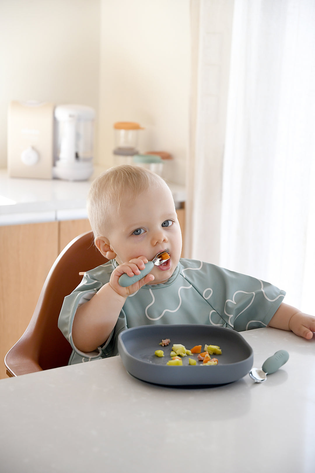 Beaba Fork & Spoon Stainless Steel Pre-Cutlery