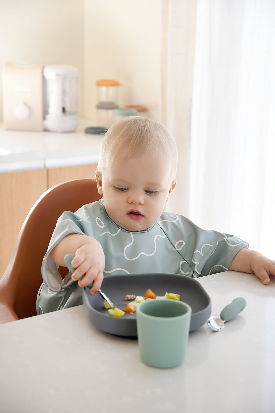 Beaba Fork & Spoon Stainless Steel Pre-Cutlery