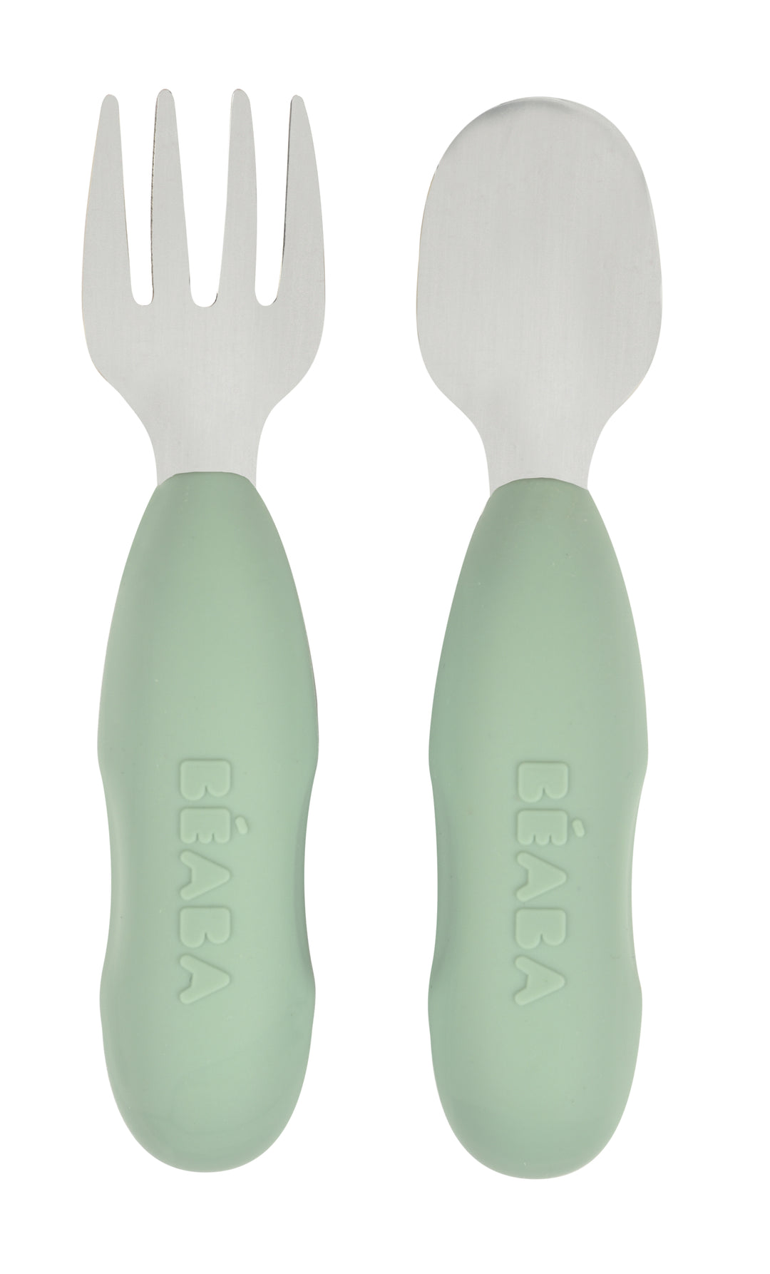 Beaba Fork & Spoon Stainless Steel Pre-Cutlery