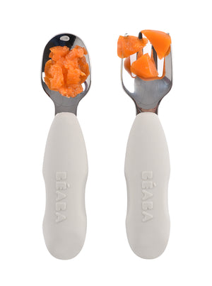 Beaba Fork & Spoon Stainless Steel Pre-Cutlery