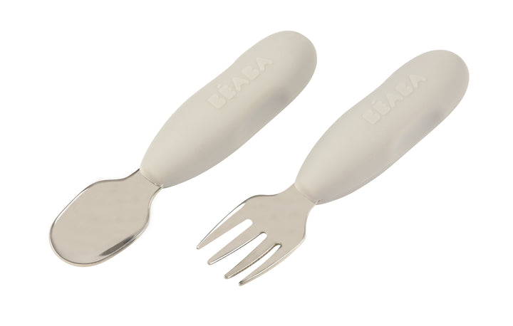 Beaba Fork & Spoon Stainless Steel Pre-Cutlery