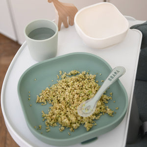 Beaba Silicone Meal Set- Eucalyptus - lifestyle