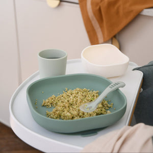 Beaba Silicone Meal Set- Eucalyptus - lifestyle