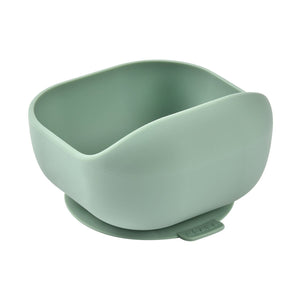 BEABA silicone suction bowl sage green, second angle