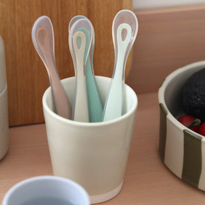 Beaba 1st Stage Silicone Spoons 4m+ 4 Pack - lifestyle